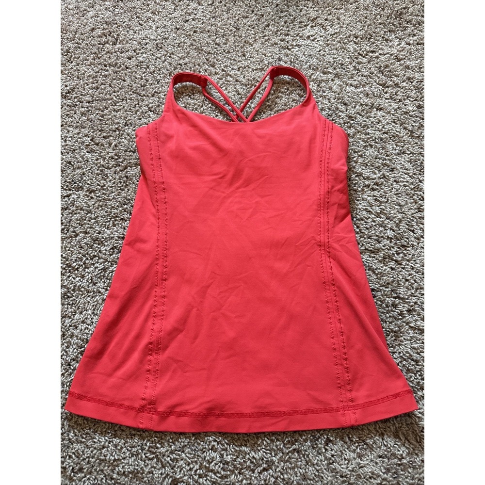 lululemon athletica Red Strappy Athletic Tank